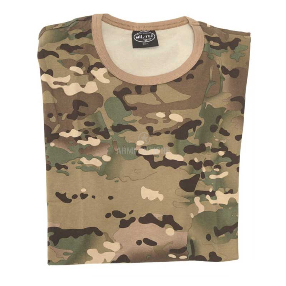 T shirt in cotone multicam